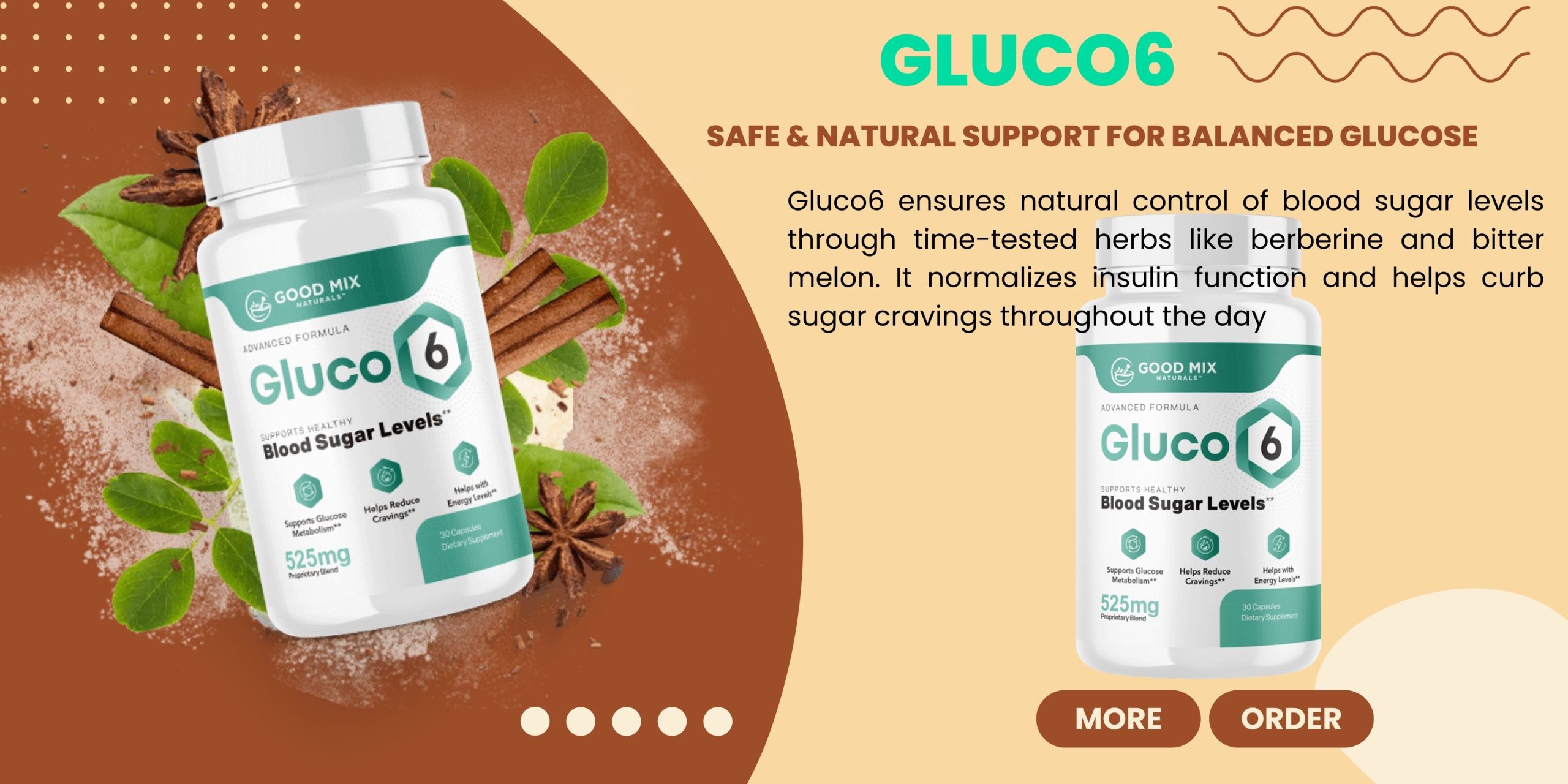 Natural control of blood sugar levels